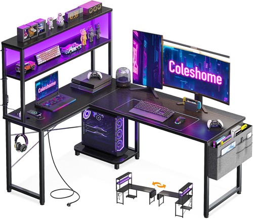 Coleshome gaming eck tisch - coleshome, eck-tisch