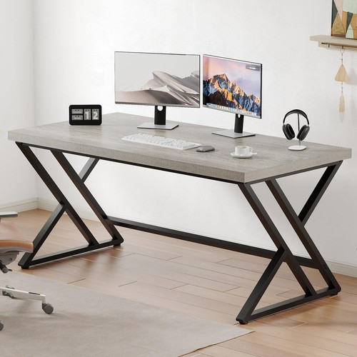 Grau 140cm schreibtisch - grau,