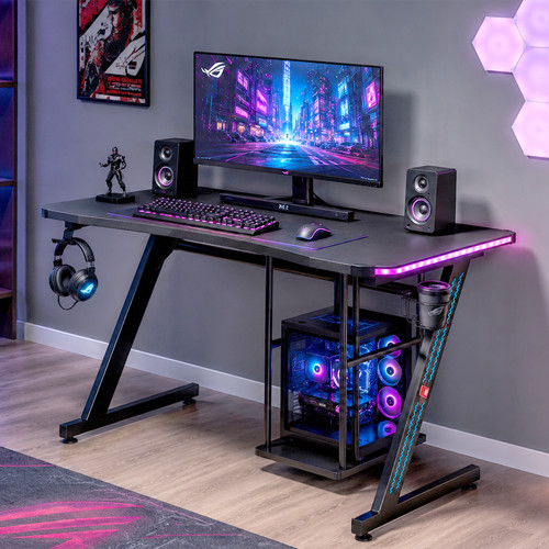 Sit gaming tisch led - my,