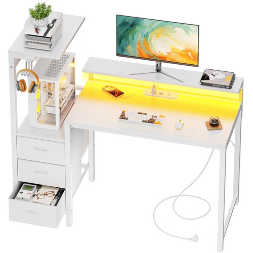 Schreibtisch mit led - led, &